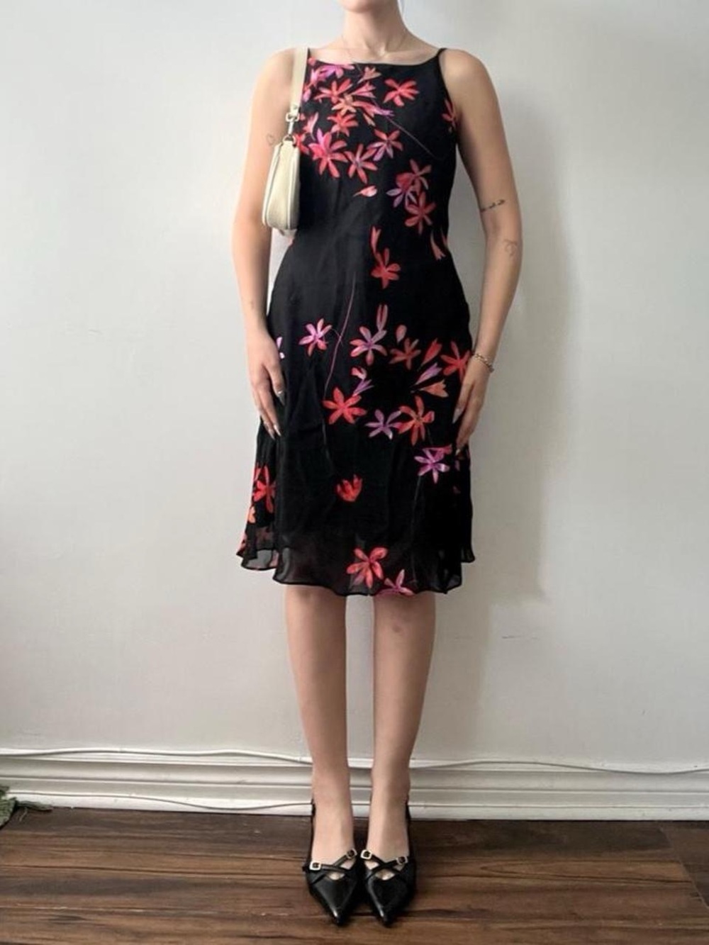 Size 8 Vintage Jones New York Floral Midi Dress